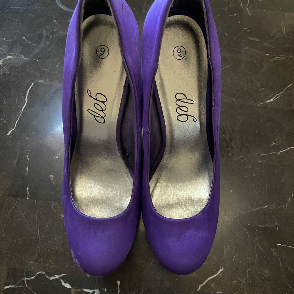 Satin Purple Stiletto